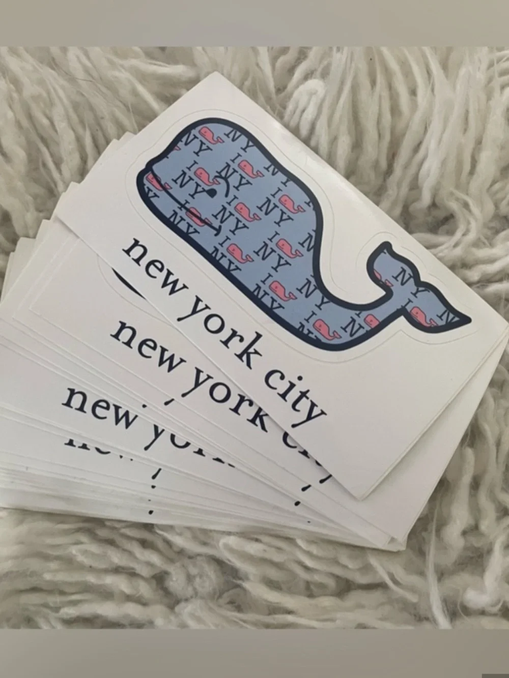 FOR BUYER: 6 NYC Whale Stickers